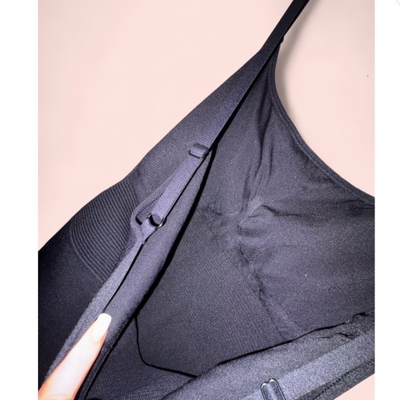 Women’s Black Spaghetti Strap Sculpting Midi Dress in Black | Size XL/XXL - Picture 6 of 11